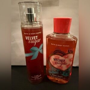 Bath & Body Works Velvet Sugar Body Wash and Fragrance Duo